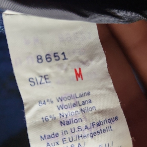 Vintage Woolrich Oversized Argyle Wool Southwestern Jacket Size M - Picture 9 of 10